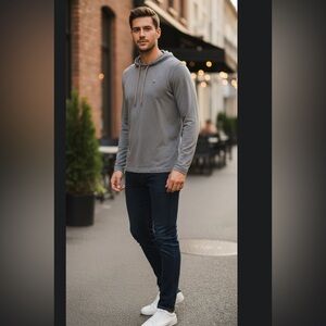 Lacoste Men's Charcoal Hoodie